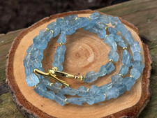 Kette natürlicher Aquamarin