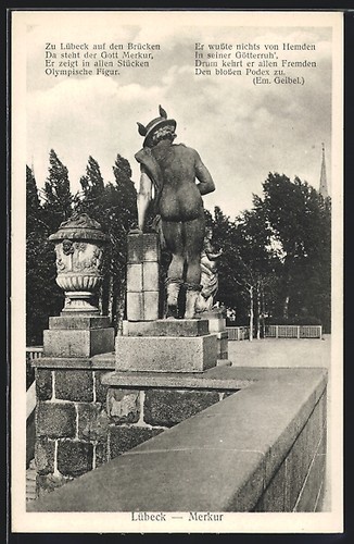 Ansichtskarte lübeck merkur - ansichtskarte,