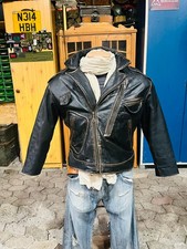 true vintage 1975 US-Piloten/BikerLederjacke  M Chopper Bobber Cruiser CafeRacer