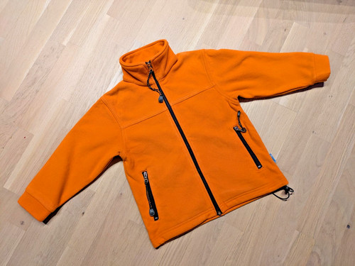 Orange fleecejacke kinder - orange,