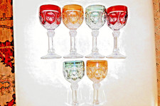 6 Kristall-Weingläser  von Hofbauer top-Erhaltung, wie ungebraucht!!!