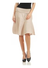 Damen Leinenrock mit