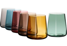 Wasserglas bunt verschiedene