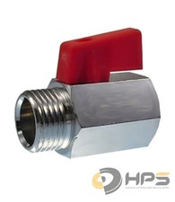 MINI Kugelhahn Größe von 1/8" bis 3/4" Innen x Aussengewinde Messing