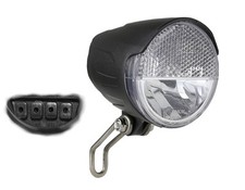 Fahrrad LED Scheinwerfer 30 Lux Sensor, Standlicht Fahrradlampe Nabendynamo