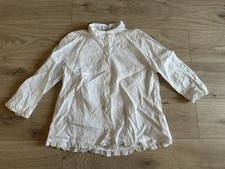 NH Nadine H Leinen Bluse Tunika Weiß Gr. 40