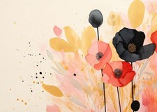 Elegante florale abstrakte