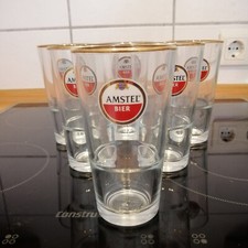 Amstel 6x Bierglas 0,25 l