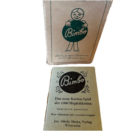 Antikes kartenspiel bimbo das - kartenspiel,