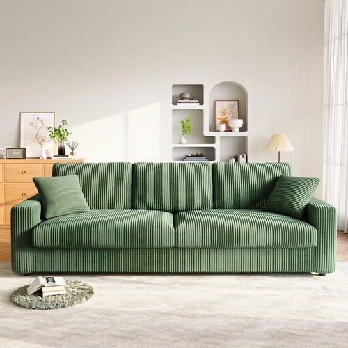 256x89x88cm sofa corduroy - corduroy,