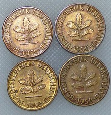 5 Pfennig 1950 D F G J
