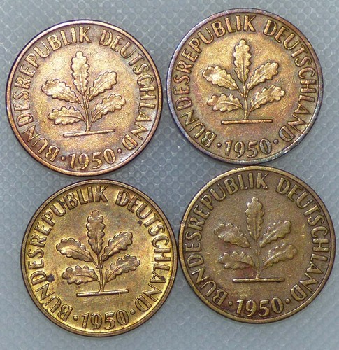 Pfennig 1950 g j - pfennig, f