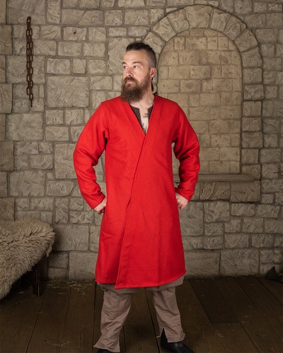 Shapur klappenrock wolle rot - shapur,