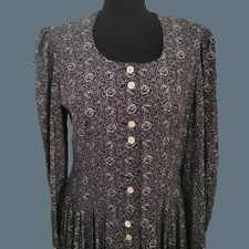 Damenkleid mit Rosen, Vintage