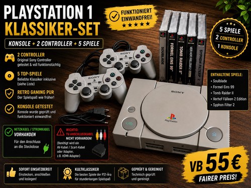 Playstation ps1 konsole mit - 1,