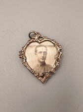 WW1 Heart Locket with Photo -
