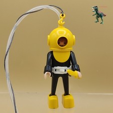 Playmobil 3348 alte Figur Taucher - Froschmann - Taucher - schwarz-gelb