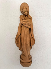 Figur Madonna mit Kind Holz