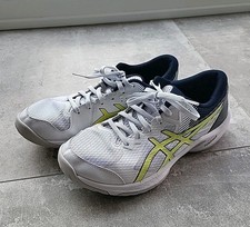 ASICS Sportschuhe Hallenschuhe Volleyball Handball Gr. 42 weiß blau gelb