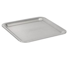 Doppelpack Assheuer und Pott Kaffeehause Serviertablett aus Edelstahl Silber