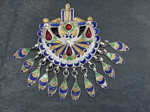 Antike kabyle silberbrosche - kabyle,