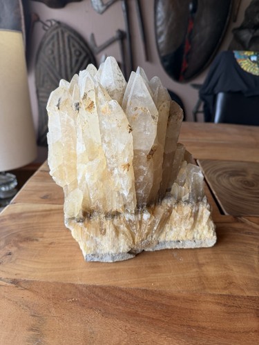 Bergkristall citrin cluster - bergkristall,
