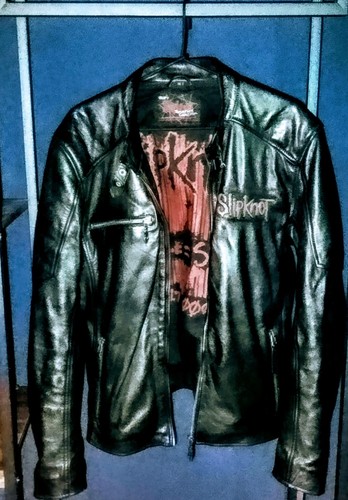 Slipknot lederjacke signature - lederjacke,