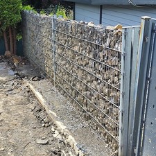 Gabionzaun Verzinkter Stahl 1 60 Hoch Dicke 6mm Steinkorb Gabionen Zaun