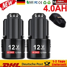 1/2 Für Bosch GBA 12V 8.0Ah 4.0Ah Akku & Ladegerät BAT411 Li-ion GSR GDR GSA NEW
