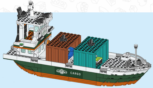 Lego containerschiff schiff - lego,