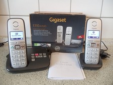 Gigaset E310A Duo mit AB. schnurloses Senioren Telefon.