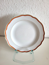 Meissen Dessertteller, Brotteller Koralle mit Goldrand 16,2 cm 2. Wahl Neuwertig