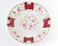 Tiefenfurt Echt Tuppack Prunkschale Teller Blumendekor Relief Schlesien