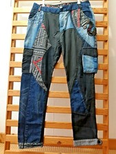 DESIGUAL Hippie PATCHWORK Boyfriend MUSTERMIX Pump Jeans Haremshose  BW 42 L TOP