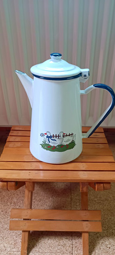 Emaille kanne mit - kanne,