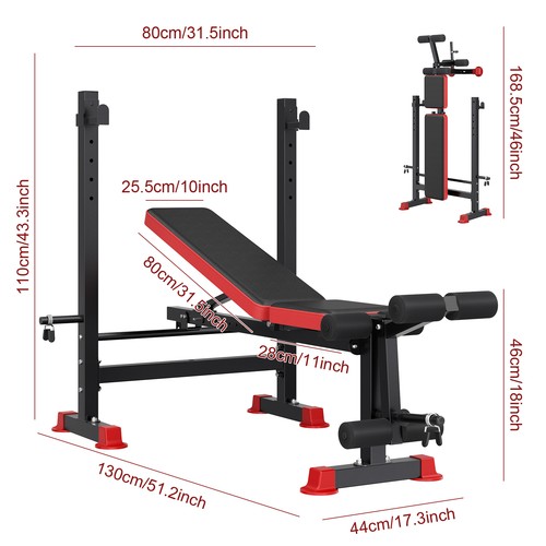 250kg klappbare hantelbank - klappbare,