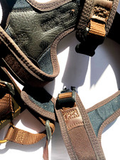 Niggeloh Hundegeschirr Follow Gepolstertes Nylongeschirr Neopren braun Gr. S