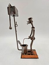 Metallfigur WC Humor Schraubenmännchen Geschenkidee Toilette Deko 🔥Sehr gut🔥