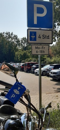 Spezielle parkscheibe für - parkscheibe,