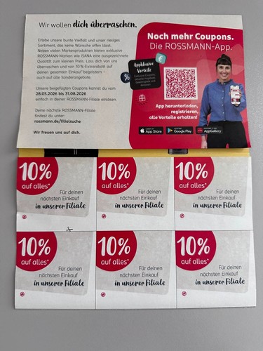 Rossmann coupons - %,