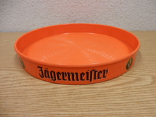 70er Tablett Jägermeister Serviertablett Thermoplast Werbeartikel orange 70s