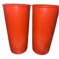 Tupperware, 2 Joghurt Becher, Rot, Gebraucht, sehr guter Zustand, RARITÄT