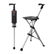 Klappbarer 2in1 Gehstock mit