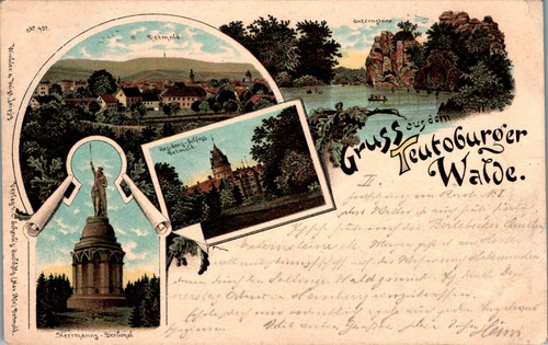 Litho gruss aus - gruss, detmold