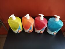 4 x Küchenseifenspender mit Schwammhalter - Handseifen - Pumpflasche