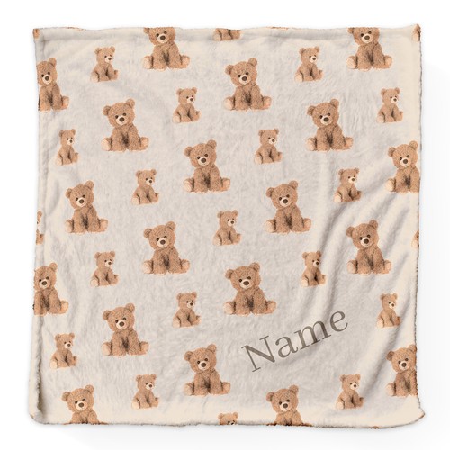 Beige teddy muster - beige,