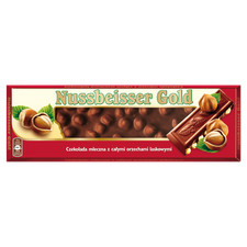 Nussbeisser Vollmilchschokolade mit ganzen Haselnüssen 220 G