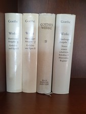 Johann Wolfgang von Goethe Hamburger Ausgabe 4 Bände Wegner Verlag