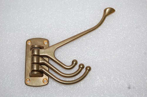 Vintage messing wandhaken - messing,