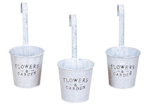 3er set hängender blumentopf - 3er,